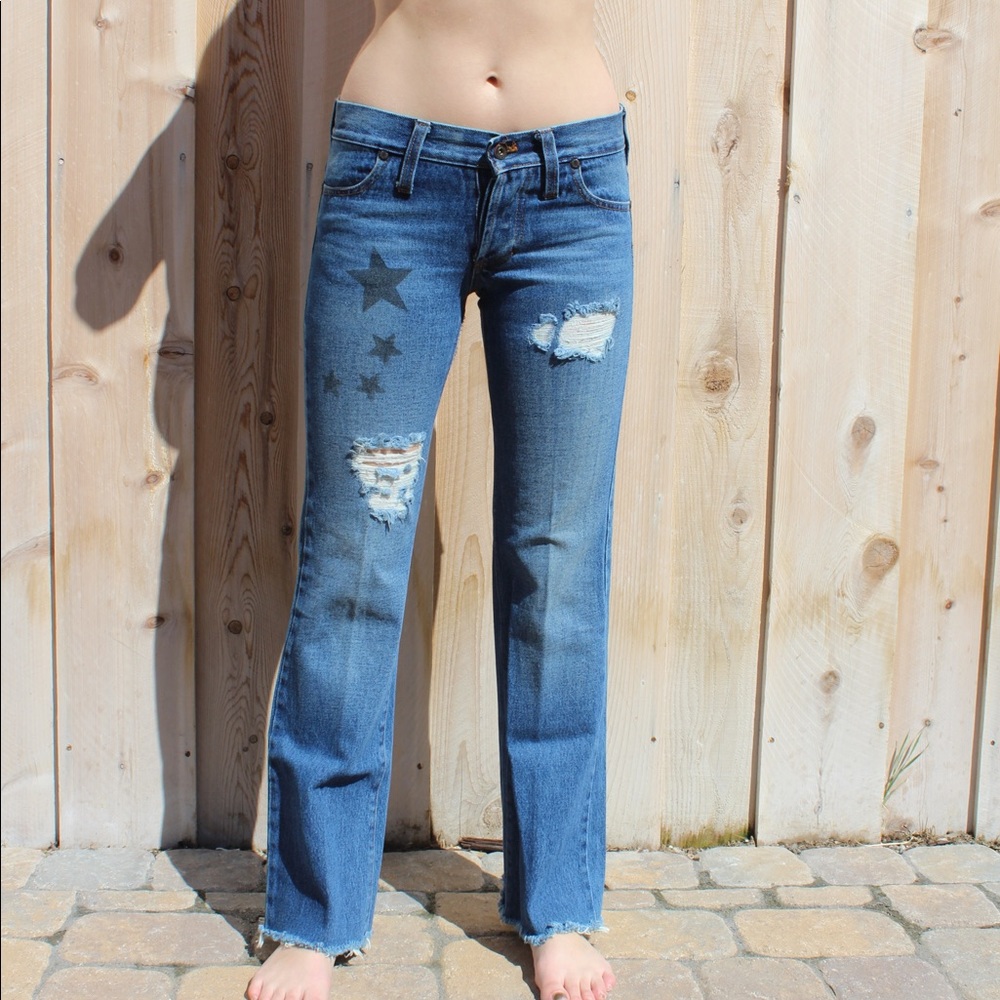 Vintage Levi Remake Low Rise Ankle Frey Bootcut 👖